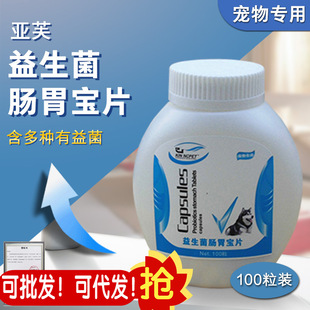 Wholesale Danjing 100 Capsules of Yafu Probiotic Gastrointestinal Tablets Golden Retriever Teddy Pet Dog Stomach Conditioning