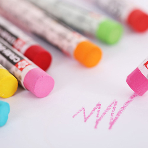 Japan Sakura Sakura 24-color oil pastels, pink crayons, washable children's crayons