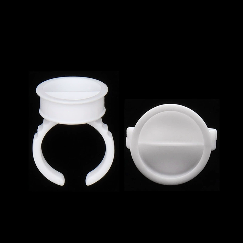 Кольца для клейких ресниц, 100 белых одноразовых колечек, размерSmall/Medium/Large, разделены или нет