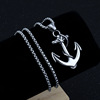 Men's fashionable retro pendant, accessory stainless steel, European style, wholesale