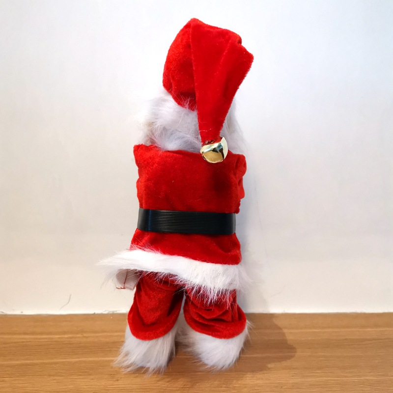 Venta al por mayor de nuevo estilo 30cm eléctrico Santa Claus música muñeca decoración regalo de Navidad especial transfronterizo