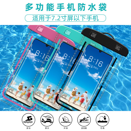 99% Universal Phone Waterproof Case Protective Cover New Diving Large Transparent Swimming Phone Waterproof Bag Wholesale
