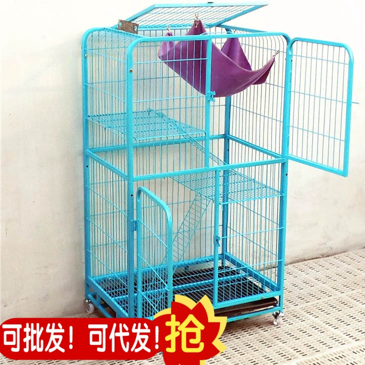 Huamei двухслойная четырехслойная Складная Клетка для кошек стойка для лазанья для кошек клетка для кошек четырехслойная квадратная трубка клетка для кошек квадратная трубка 4-слойная