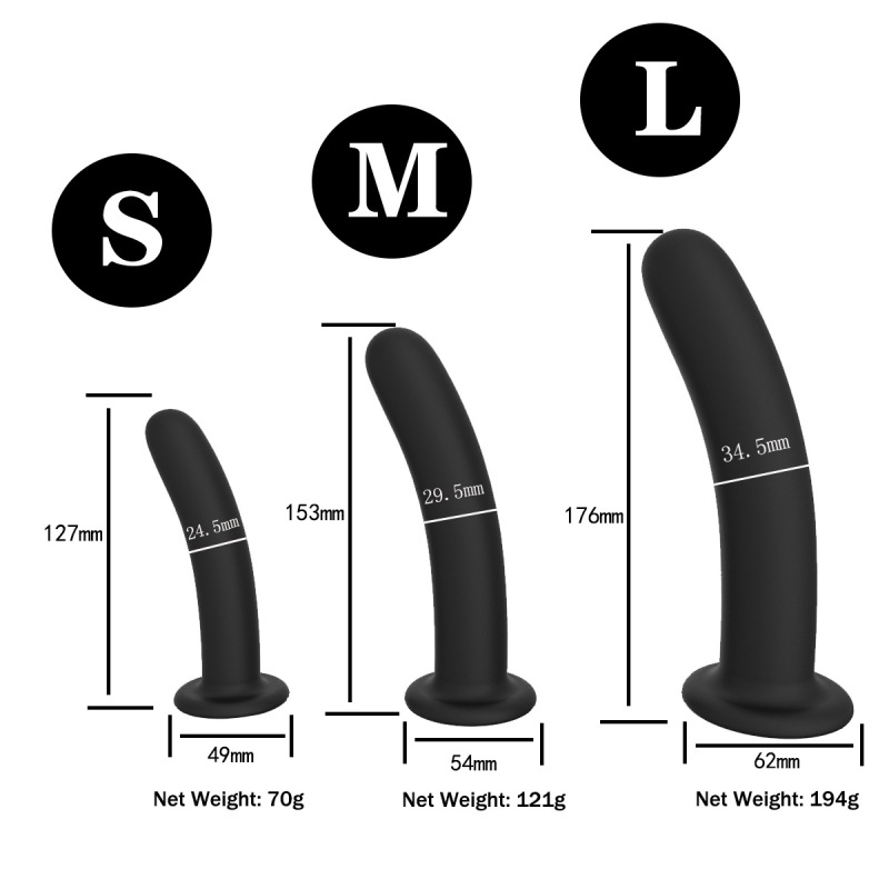 Orissi Suction Cup Silicone Anal Plug, Extended Anal Strip, Front and Back Chamber Masturbation Device, Anal Expander, Adult Novelty Product