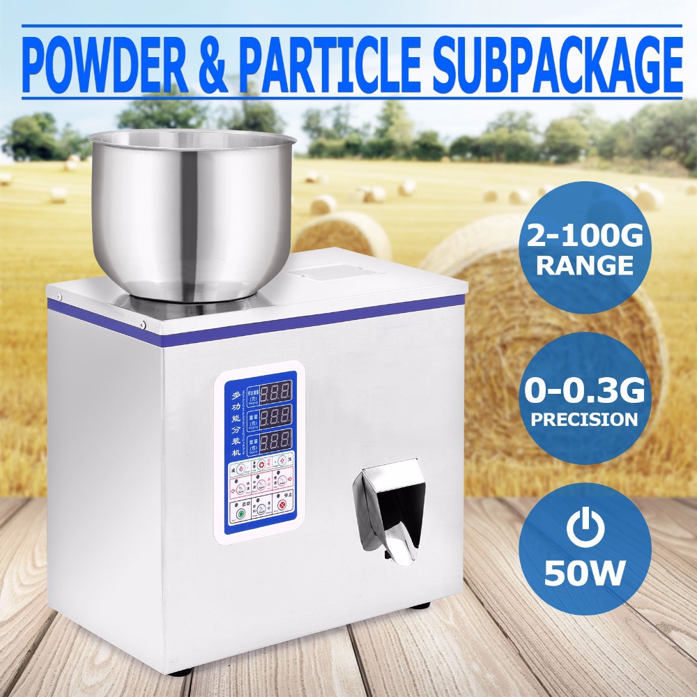 厂家直供粉末颗粒分装装置自动称重灌装机常压100g颗粒分装机器
