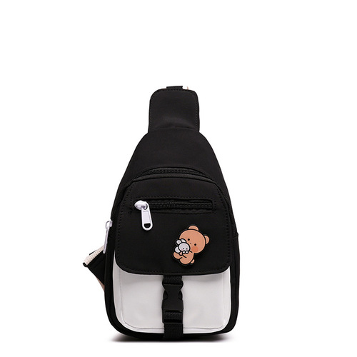 Internet celebrity ins super hot chest bag women's new Korean fashion casual girl crossbody bag Harajuku cute small bag