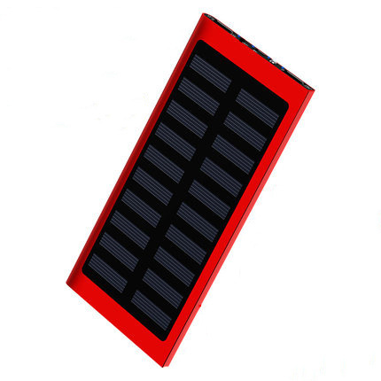 Gran capacidad 20000 mA banco de energía solar Impresión de regalo mini ultrafino al aire libre de energía móvil al por mayor