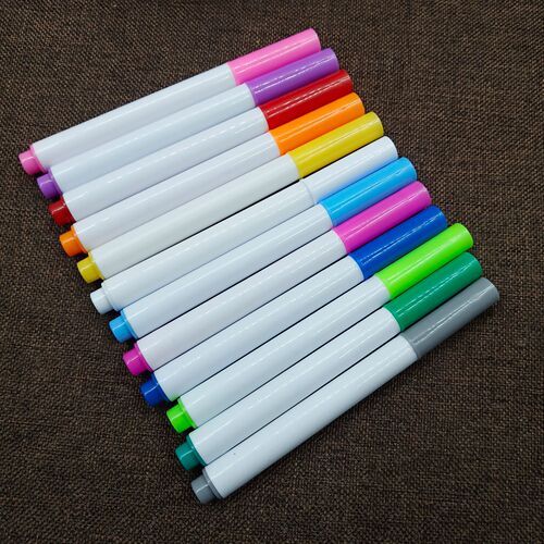 Colored liquid chalk dust-free erasable LED fluorescent light board pen children's graffiti painting blackboard pen wholesale