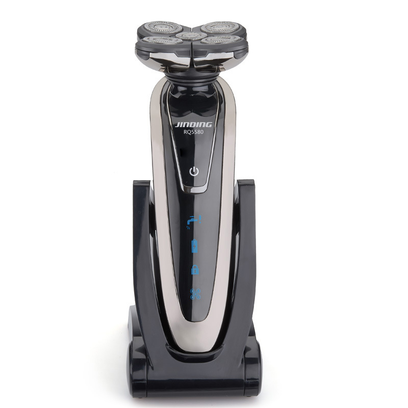 Máquina de afeitar Jinding resistente al agua, afeitadora recargable de cinco hojas para hombres, cortadora de barba