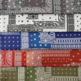 印花、扎染布;府绸