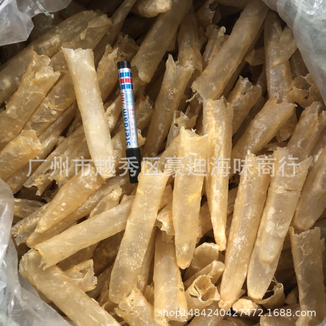 源头货源批发巴沙鱼胶筒黄花鱼胶 芒鱼胶酒店油发鱼胶花胶500g