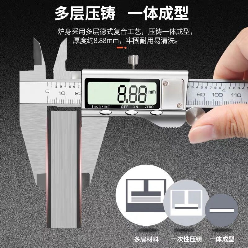 Barbacoa de jardín cuadrado grande europea y americana, brasero de villa, parrilla de barbacoa, horno de camping de barbacoa de carbón para el hogar al aire libre