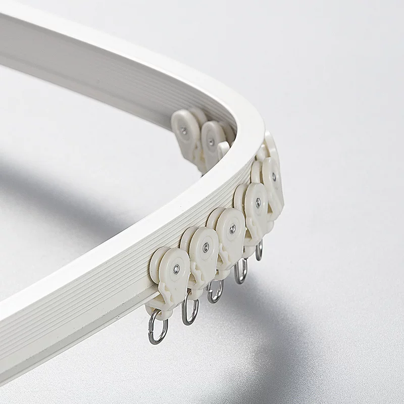 Curtain orbit straight orbit monolites dual -orbit top installation of thick mute aluminum alloy sliding rail