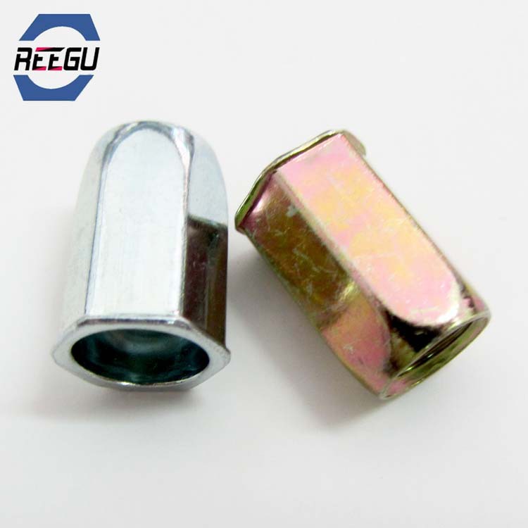 现货供应铆螺母 供应碳钢镀锌小头全六角拉铆螺母 小头六角铆螺母