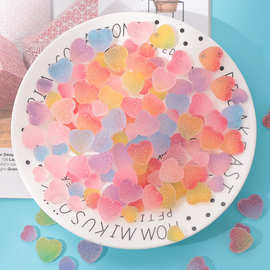 树脂配件软胶仿真卡通爱心软糖渐变 diy奶油胶手机壳配件发夹材料