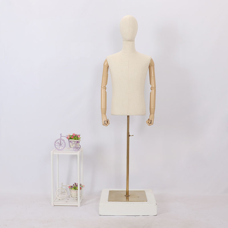 Maniquí de lino de medio cuerpo para hombre adulto, para tienda de ropa, para vestidos de novia, perchero para ropa, perchero para pantalones, perchero para zapatos, cabeza de maniquí image 10