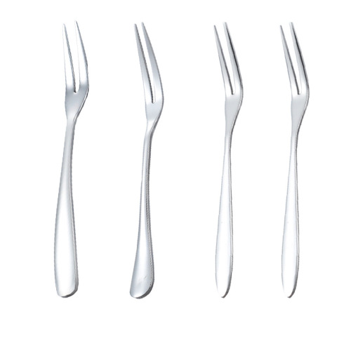 304 stainless steel fruit fork thickened cake fork fruit children's tableware mooncake fork gift logo