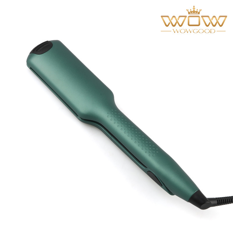 Nuevo alisador de cabello transfronterizo de placas anchas tipo ondas, pinza eléctrica para barba, anti-frizz, alisador para cabello voluminoso