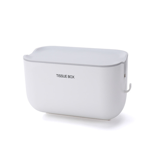 Bathroom tissue storage box modern simple wall-mounted tissue box household bathroom punch-free waterproof tissue box