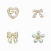 Cute elegant brooch with bow, brand suit lapel pin, western style