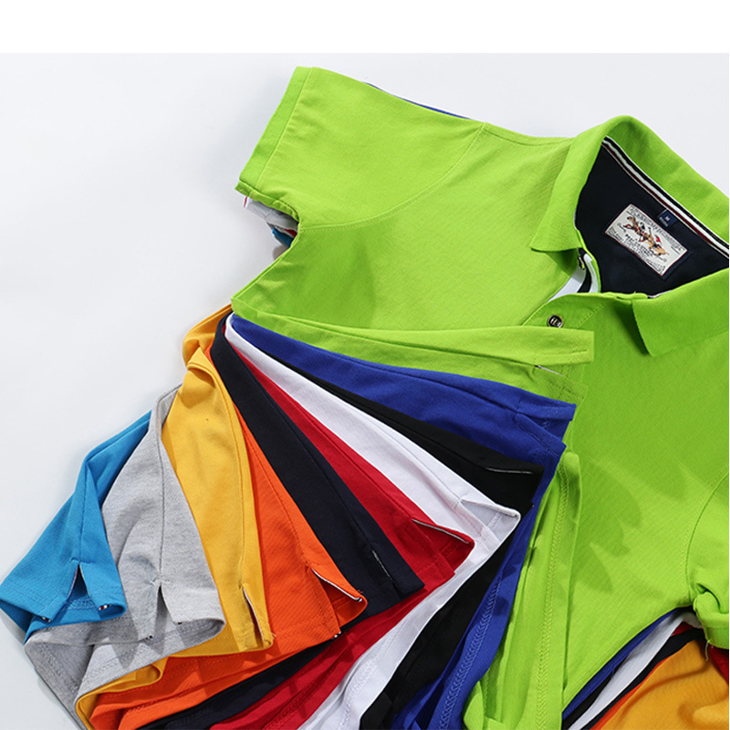 Camisa de polo de solapa logotipo personalizado patrón ropa de trabajo grupo ropa camiseta publicidad personalizada camisa cultural manga corta al por mayor