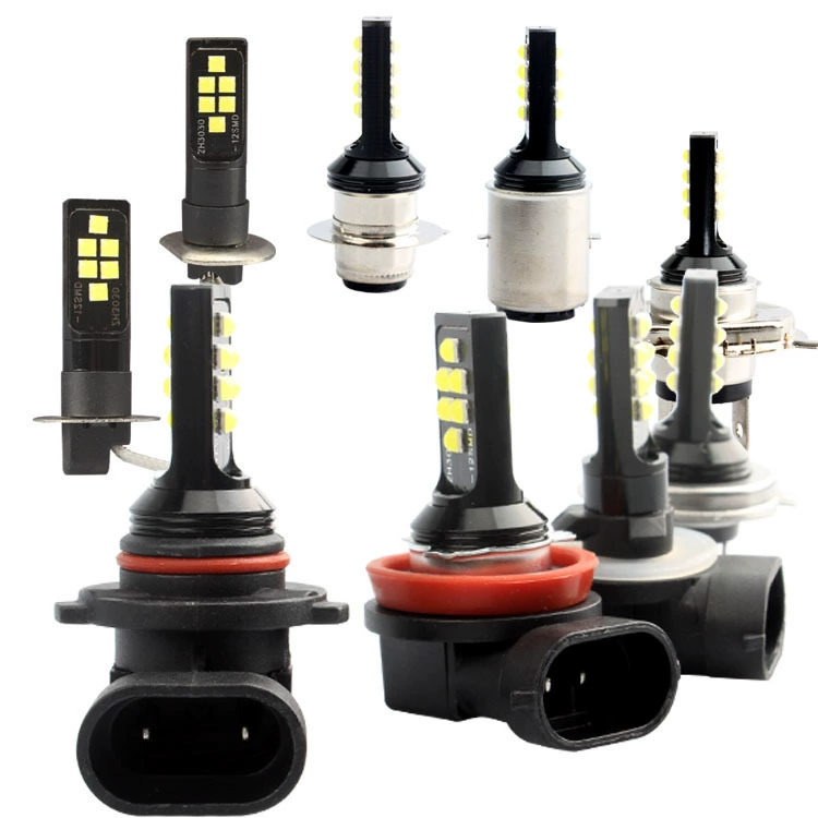 Светодиодная противотуманная лампа (Xingyao) H1 H3 H4 H7 H8/H11 12×3030 SMD, 720 лм, 12–24 В, 360°