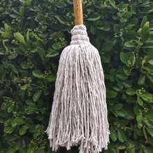 厂家货源老式圆头棉线拖把木柄加长圆头拖把吸水地拖物业酒店