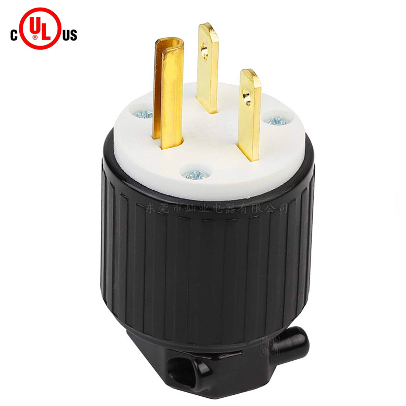 LK7615P美规插头NEMA 6-15P LKEW隆光美规直式插头15A250V