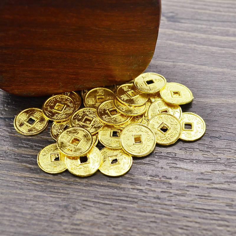 1.0 Mini Trumpet Fifty Emperor Money Craft Accessories diy Material Antique Copper Money Antique Coins in Bulk
