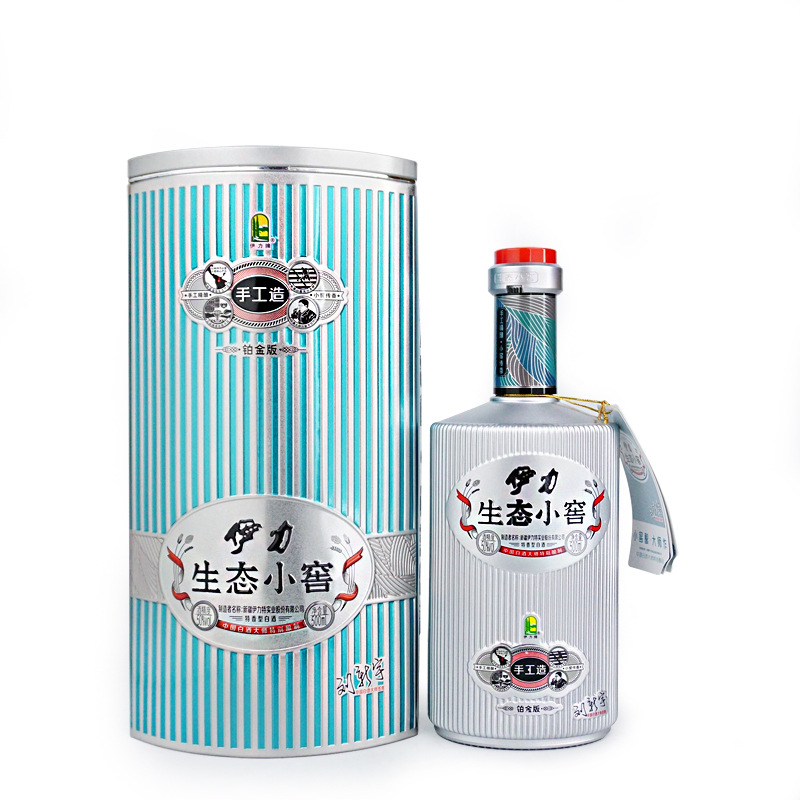 新疆伊力特白酒伊力生态小窖50度500ml大手工铂金版白酒批发|ru