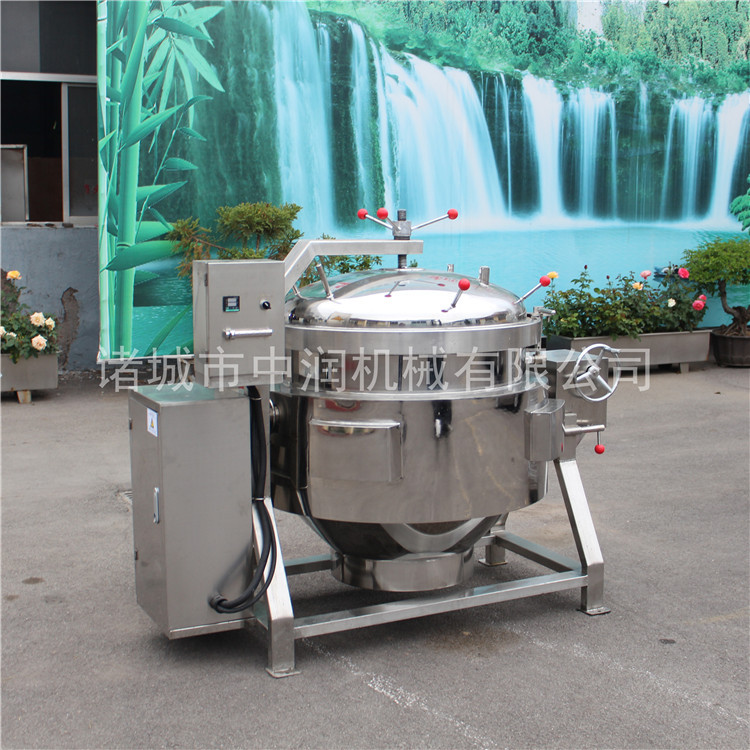 大型蒸汽盘管加热高温高压粽子蒸煮锅 煮粽锅机器设备
