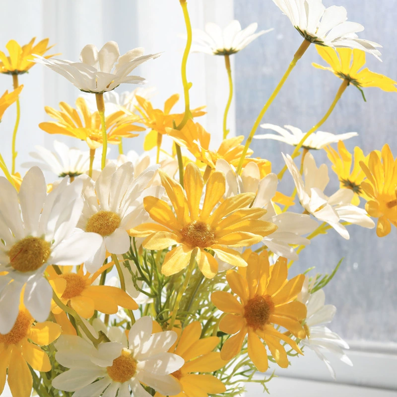 Дерево жасмин Бонсай Daisy Dutch Chrysanthemum свадебный цветок пластиковый искусственный декоративный растение дом фотография реквизит зелёное растение высокая реалистичность