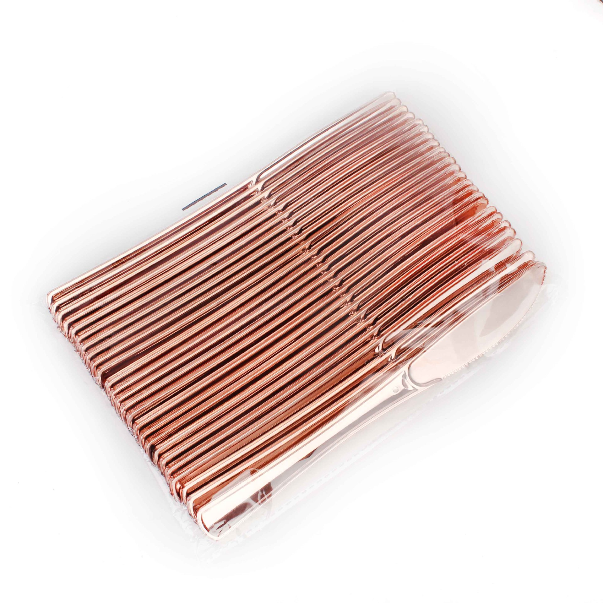 0,25 yuanes/pieza fabricante en stock UV galvanoplastia desechable cuchillo, tenedor y cuchara conjunto de comida de la fiesta de cumpleaños conjunto de suministro transfronterizo