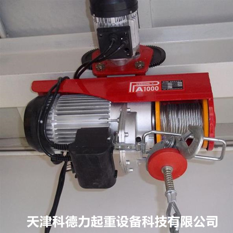 销售微型电动葫芦  家用小吊机 220V微型葫芦 钢丝绳电动葫芦