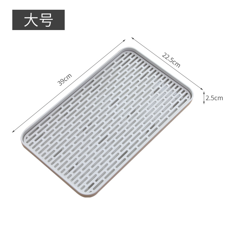 Creativo bandeja de filtro de agua hogar bandeja de drenaje de doble capa cocina taza de agua vajilla antideslizante caja de control de agua caja de almacenamiento de plástico