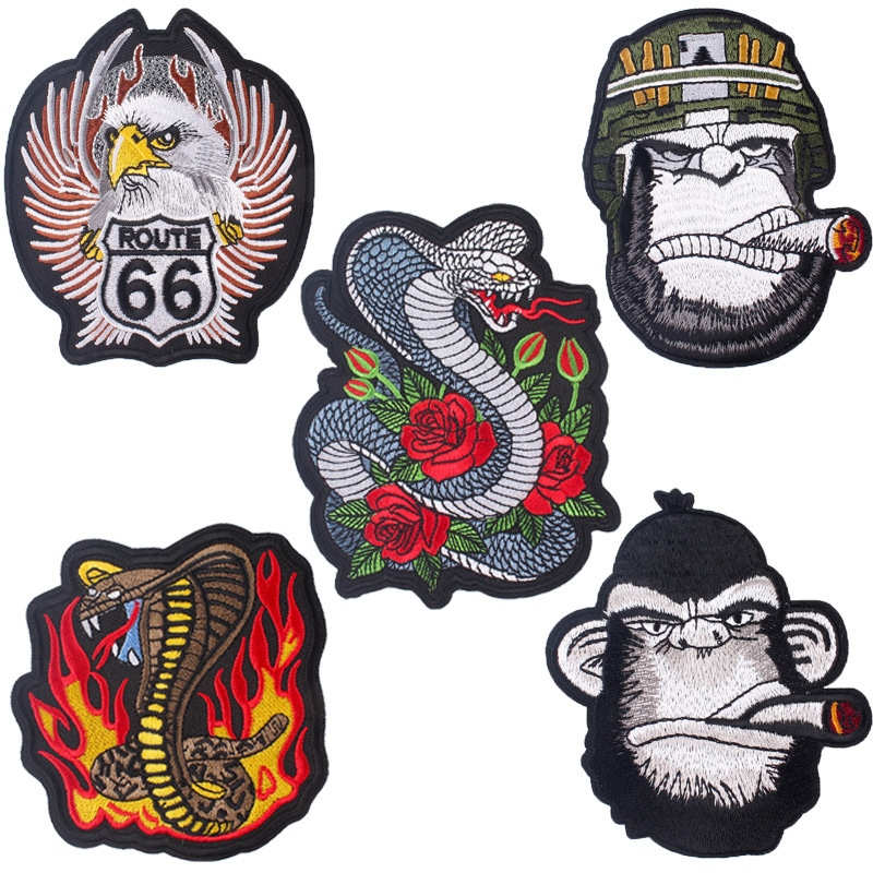 Factory direct cartoon animal embroidery cloth stickers computer embroidery top T-shirt DIY clothing embroidery stickers spot Factory direct cartoon animal embroidery cloth stickers computer embroidery top T-shirt DIY clothing embroidery stickers spot