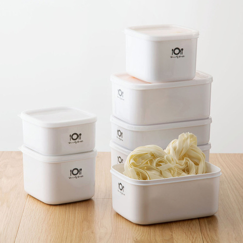 Plastic refrigerator crisper student microwaveable lunch box bento box rectangular food storage box