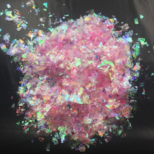 Shell paper candy paper 500g packed with colorful glass stickers colorful crushed decorative sequins for DIY manicure