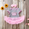 Brand summer dress girl's, mini-skirt, children's small princess costume, 0-2 years