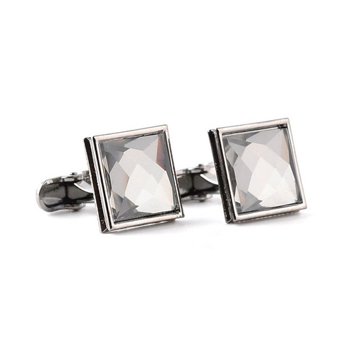  Fashionable Diamond Shirt Cufflinks Zinc Alloy Men’s Round Zircon French Cufflinks