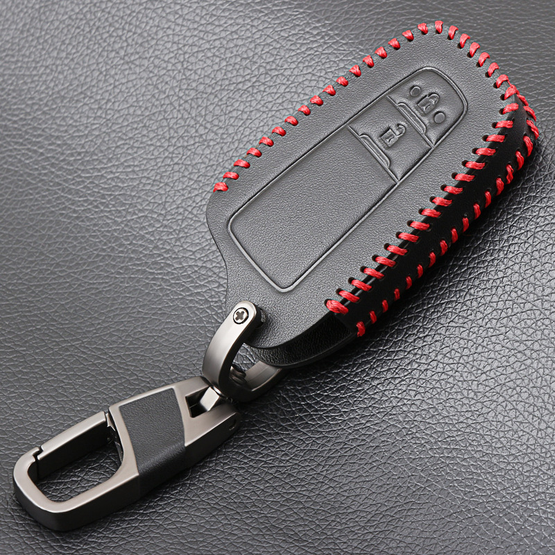 Suitable for Toyota Yize leather key case chr set 18 eight generation Camry buckle Prado car remote control shell