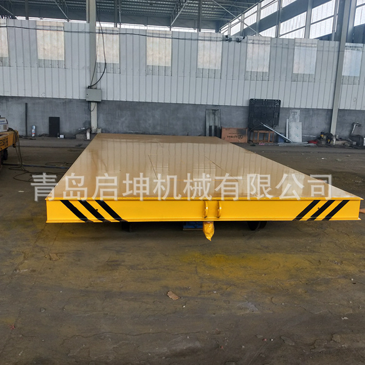 生产车间低压供电电动平车 厂家销售蓄电池无轨万向移动地平车