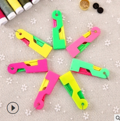 Aguja de bordado doméstico Dispositivo de enhebrado de aguja automático máquina de coser de edad avanzada gancho rápido herramienta de aguja Dispositivo de enhebrado