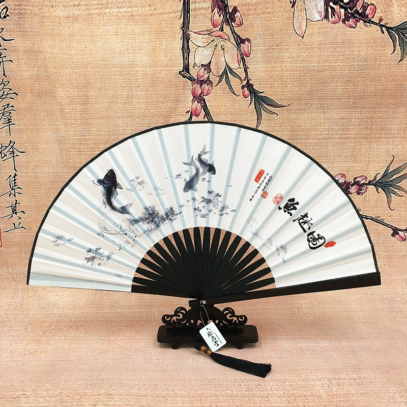 П Genuine Hanfu для мужчин и женщин, классический круглый веер, китайский стиль, подарок на день рождения