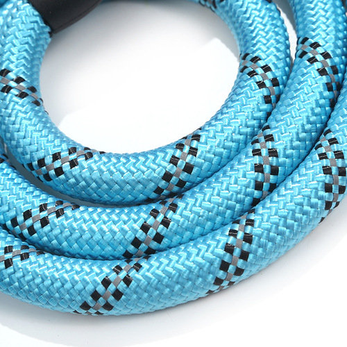 Amazon Pet Products Reflective Round Rope Nylon Braided Leash Dog Explosion-proof Dog Walking Rope