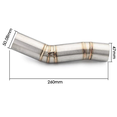 Exhaust pipe: steel middle elbow