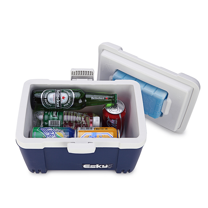 Esky al aire libre conveniente 6l incubadora de alimentos al por mayor de transporte de mariscos pu caja refrigerada cadena de frío caja de entrega de picnic