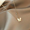 Brand fashionable chain for key bag  stainless steel, necklace, Korean style, 2020, internet celebrity, simple and elegant design