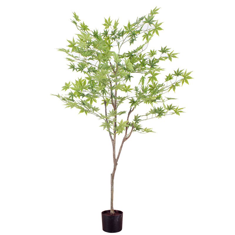 Arce artificial arce rojo bonsai Nordic decoración del hogar Planta artificial árbol artificial venta directa de fábrica al por mayor