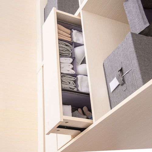 Underwear storage box underwear storage artifact drawer type fabric bra three-in-one divided dormitory students